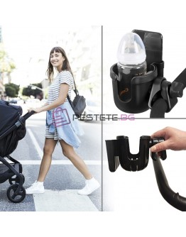 Поставка за чаша за количка с поставка за телефон